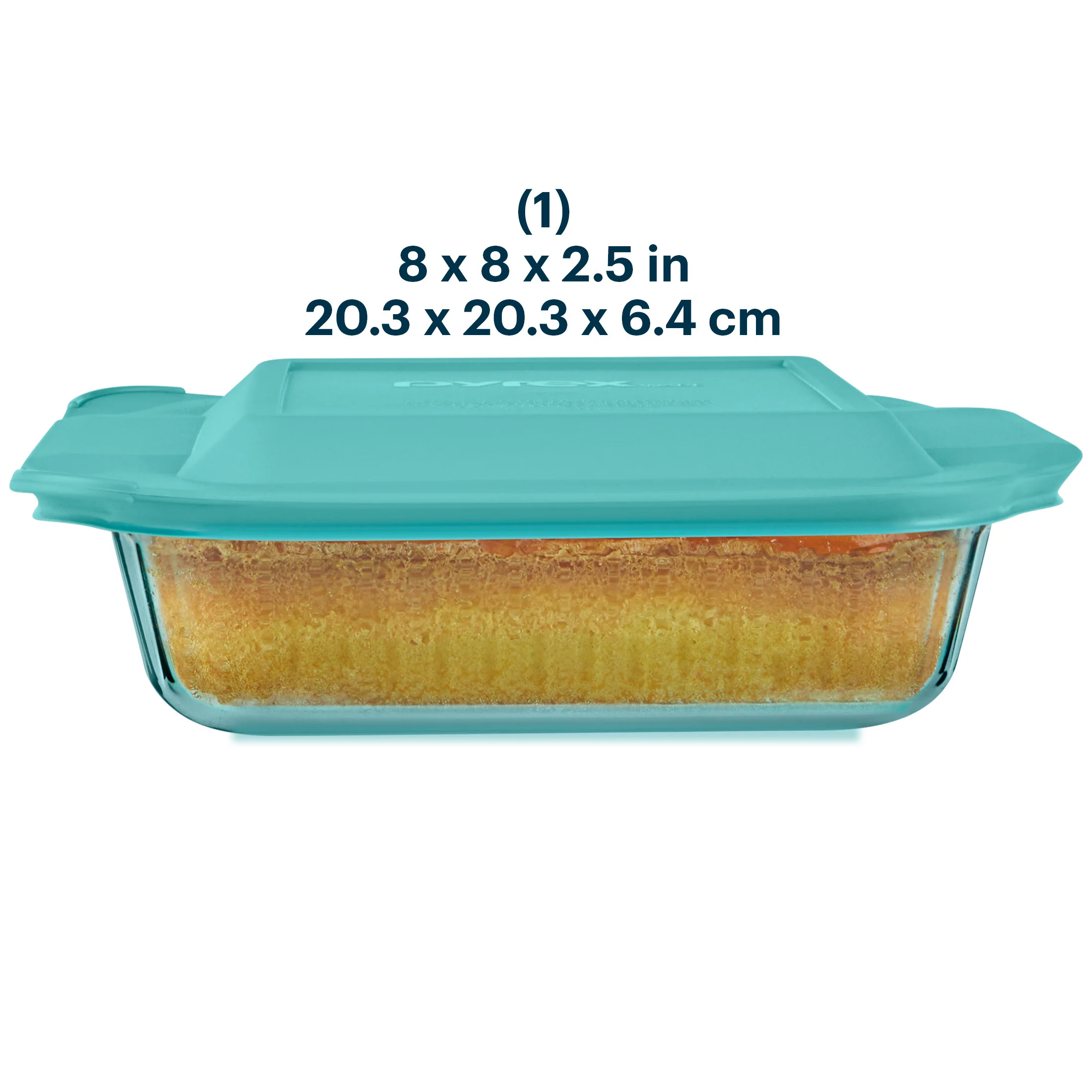 0-pyrex-sculpted-tinted-glass-8-square-baking-dish-with-lid-aqua-2.webp Pyrex® Sculpted Tinted Glass 8" Square Baking Dish with Lid, Aqua
