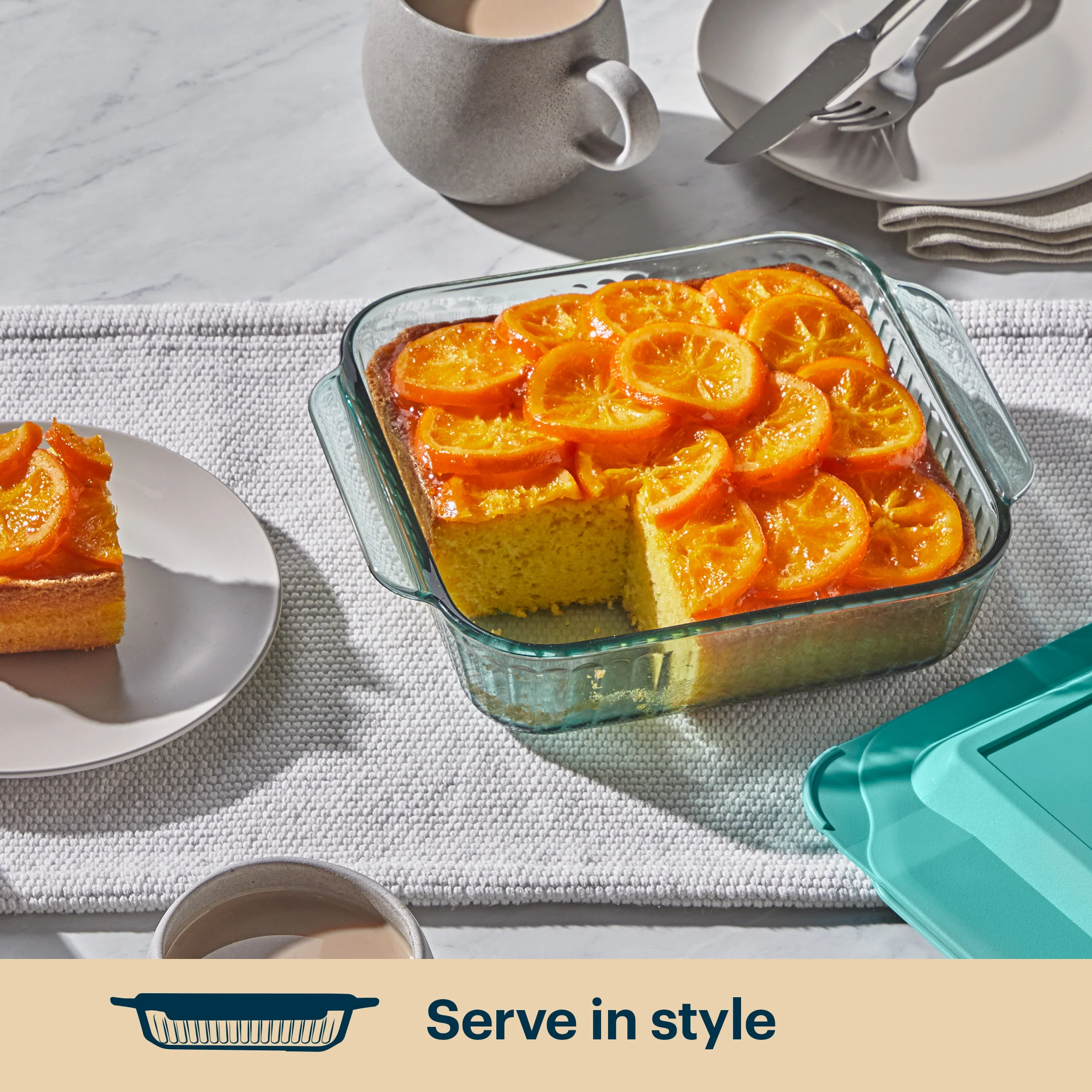 0-pyrex-sculpted-tinted-glass-8-square-baking-dish-with-lid-aqua-5.webp Pyrex® Sculpted Tinted Glass 8" Square Baking Dish with Lid, Aqua