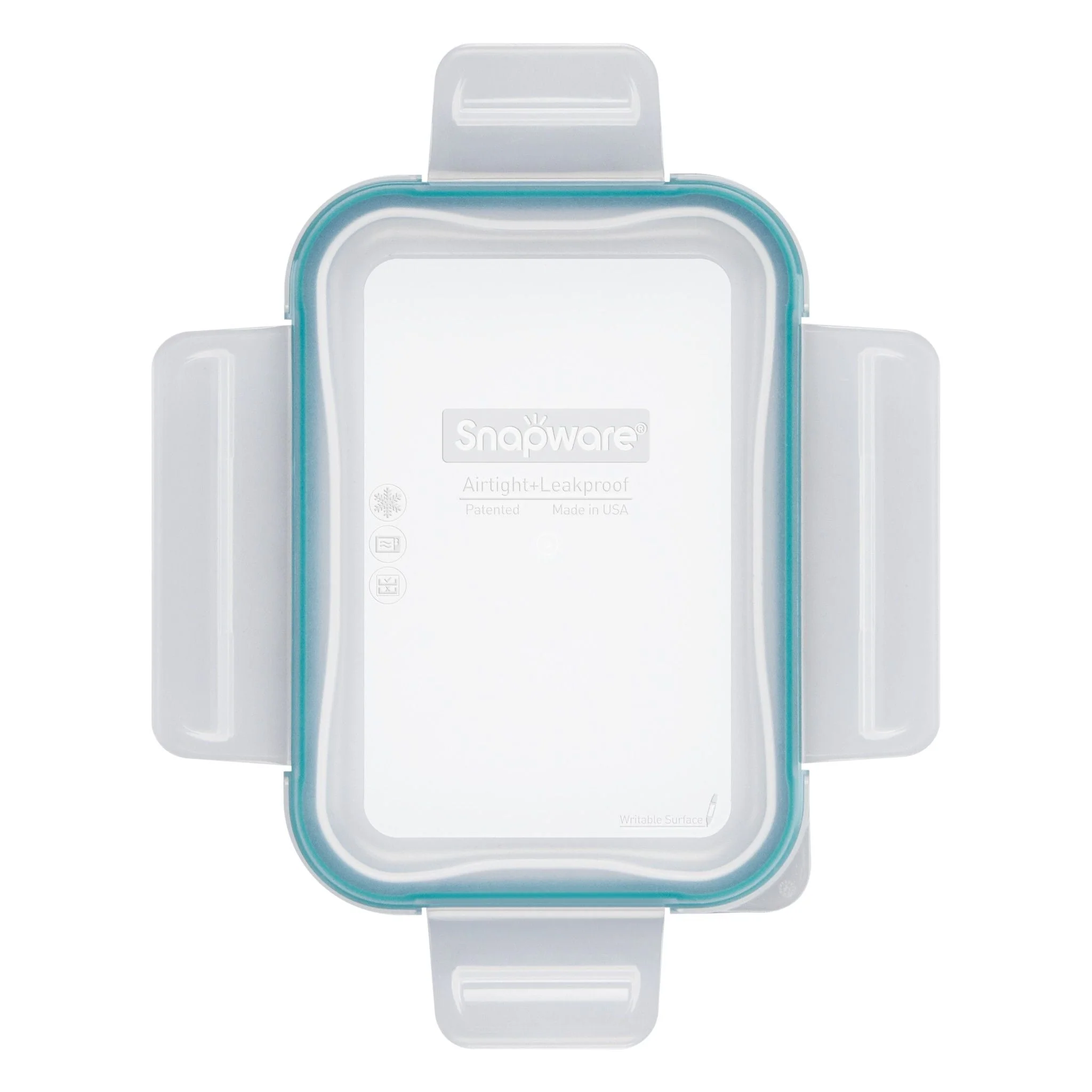 110-snapware-total-solution-medium-rectangle-plastic-lid-with-green-seal-1.webp Snapware® Total Solution® Medium Rectangle Plastic Lid with Green Seal