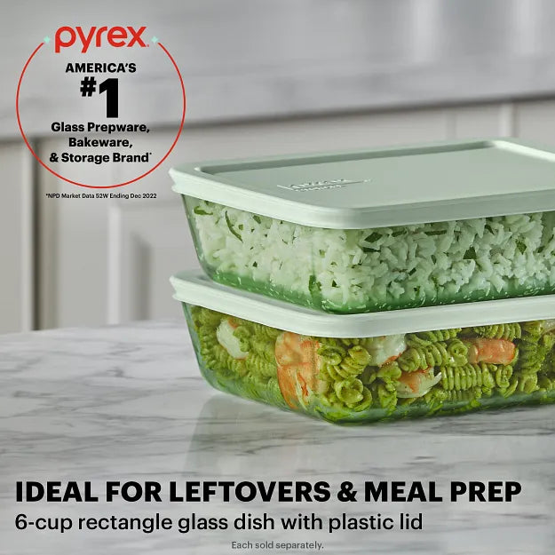 150-pyrex-simply-store-tinted-6-cup-rectangle-storage-with-green-plastic-lid-2.jpg Pyrex® Simply Store® Tinted 6-cup Rectangle Storage with Green Plastic Lid