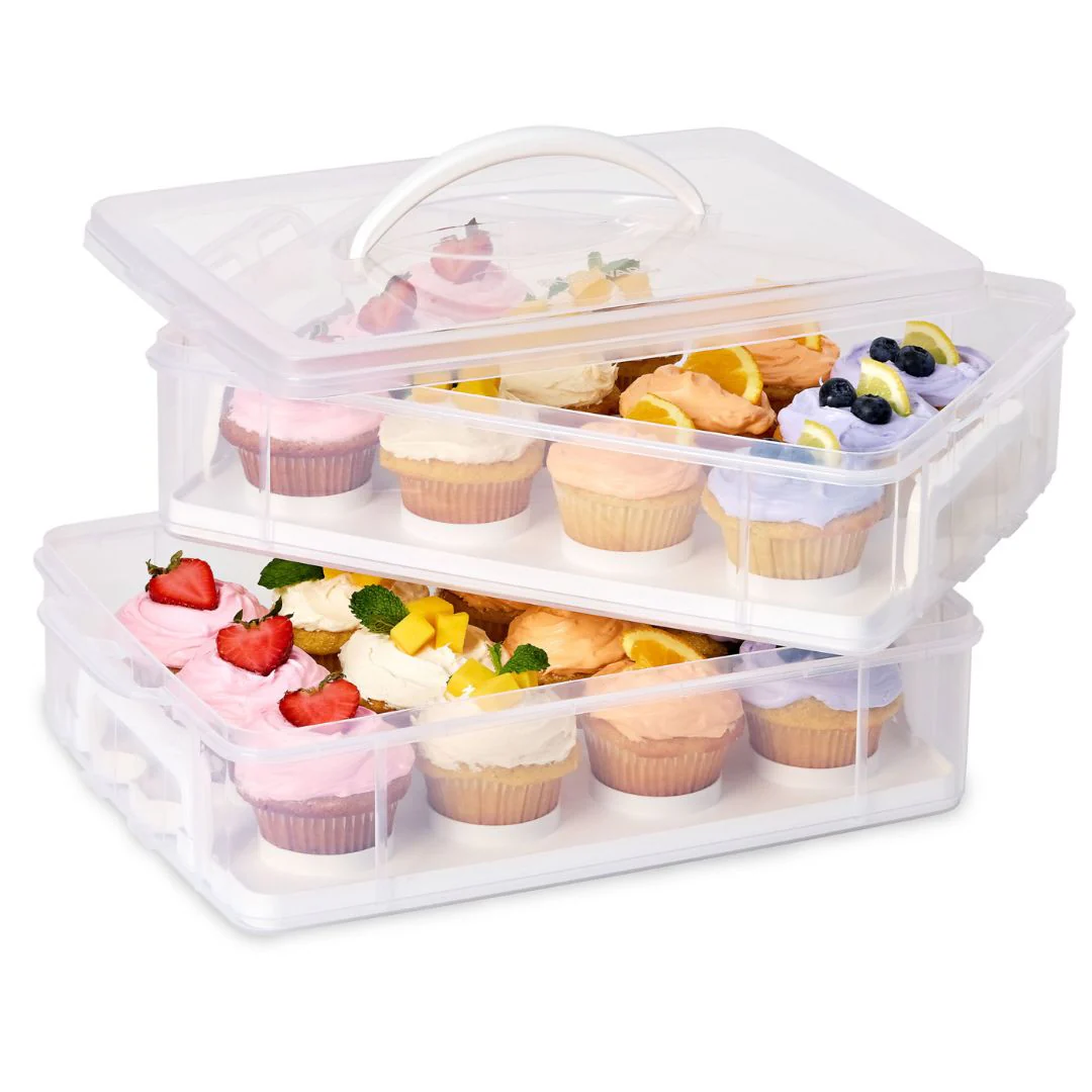 157-snapware-snap-n-stack-enter-tainers-2-layer-cookie-cake-brownie-carrier-2.webp Snapware® Snap 'N Stack Enter-Tainers 2-Layer Cookie, Cake & Brownie Carrier