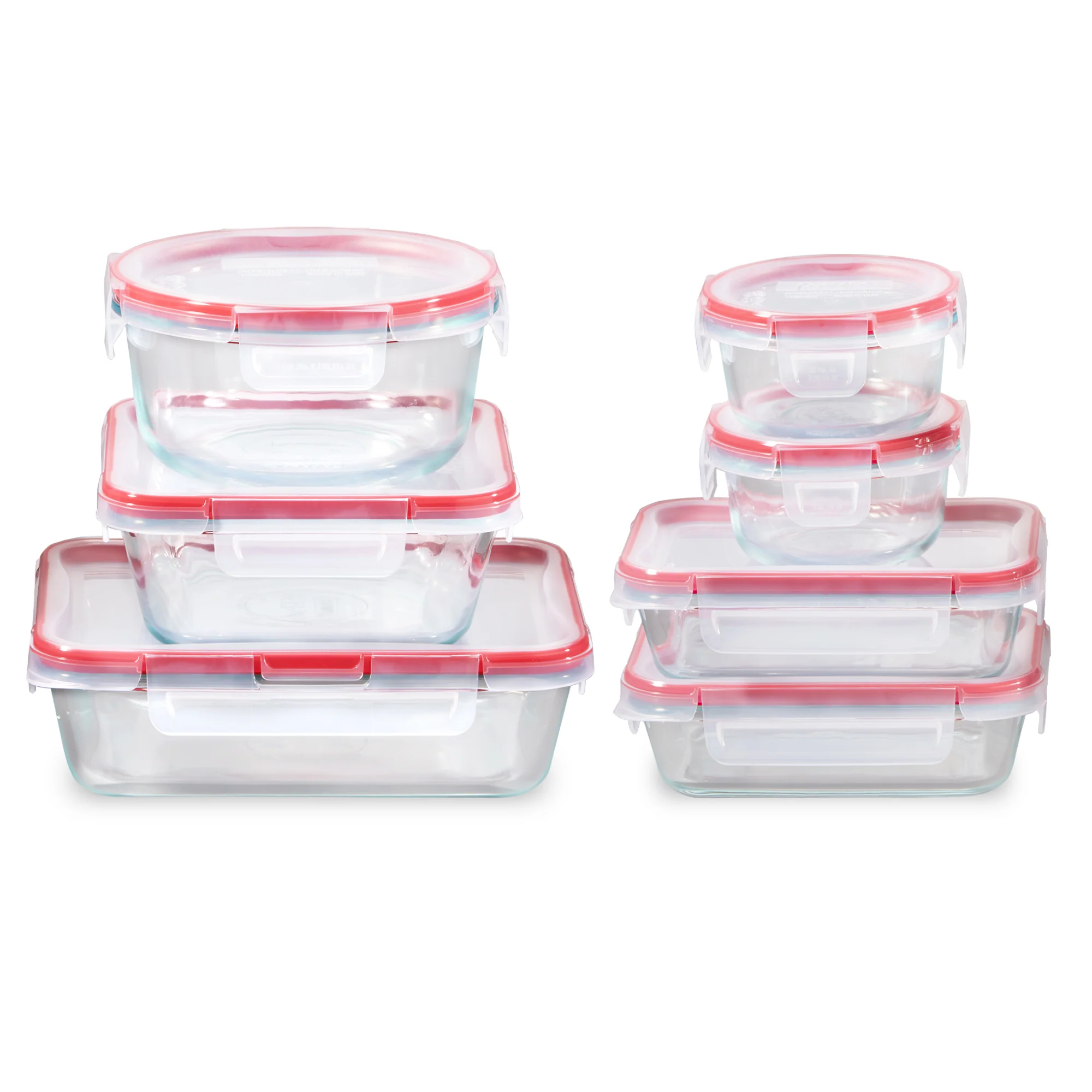 Pyrex® FreshLock™ 14-piece Mixed-Size Glass Storage Set
