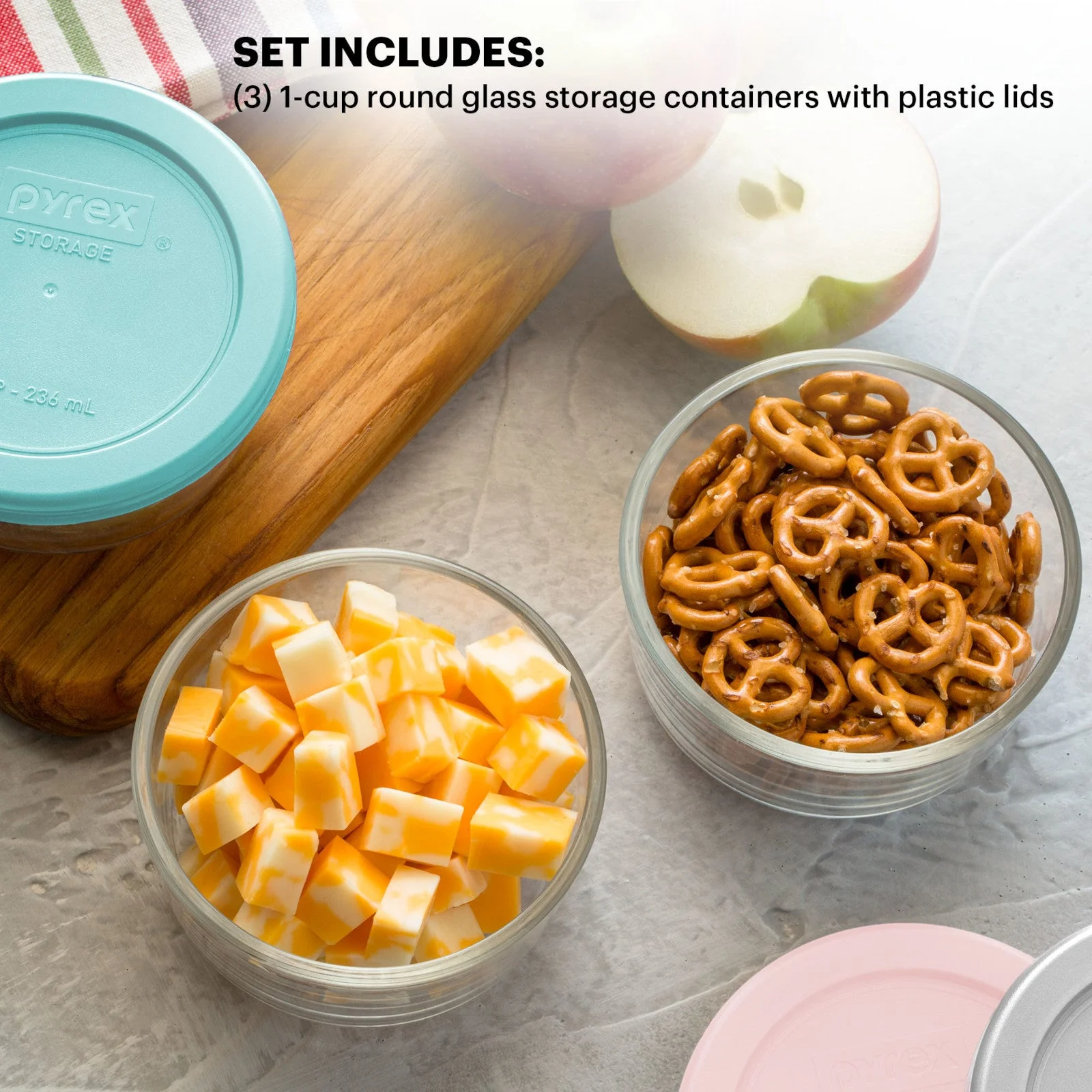 221-pyrex-simply-store-6-piece-1-cup-round-glass-storage-set-with-assorted-color-lids-3.webp Pyrex® Simply Store® 6-piece 1-cup Round Glass Storage Set with Assorted Color Lids