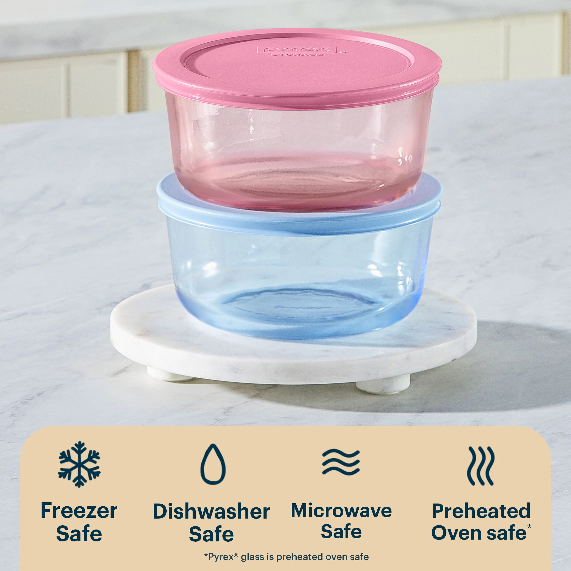 231-pyrex-simply-store-tinted-glass-4-cup-round-storage-containers-4-pc-set-mixed-colors-4.webp Pyrex® Simply Store® Tinted Glass 4-cup Round Storage Containers, 4-pc Set, Mixed Colors