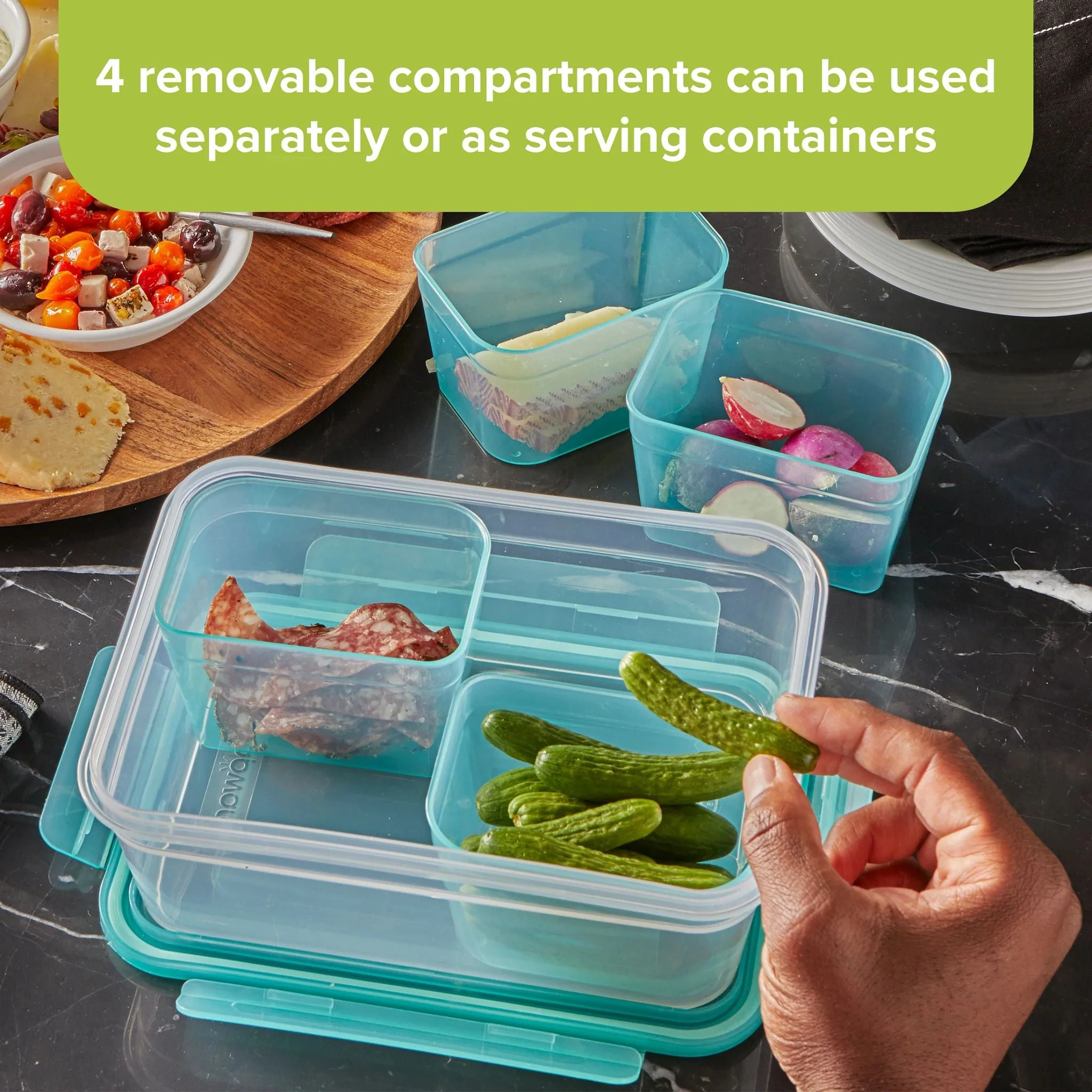 243-snapware-meal-prep-divided-8.5-cup-rectangle-storage-container-4-section-2.webp Snapware® Meal Prep Divided: 8.5-cup Rectangle Storage Container, 4-Section