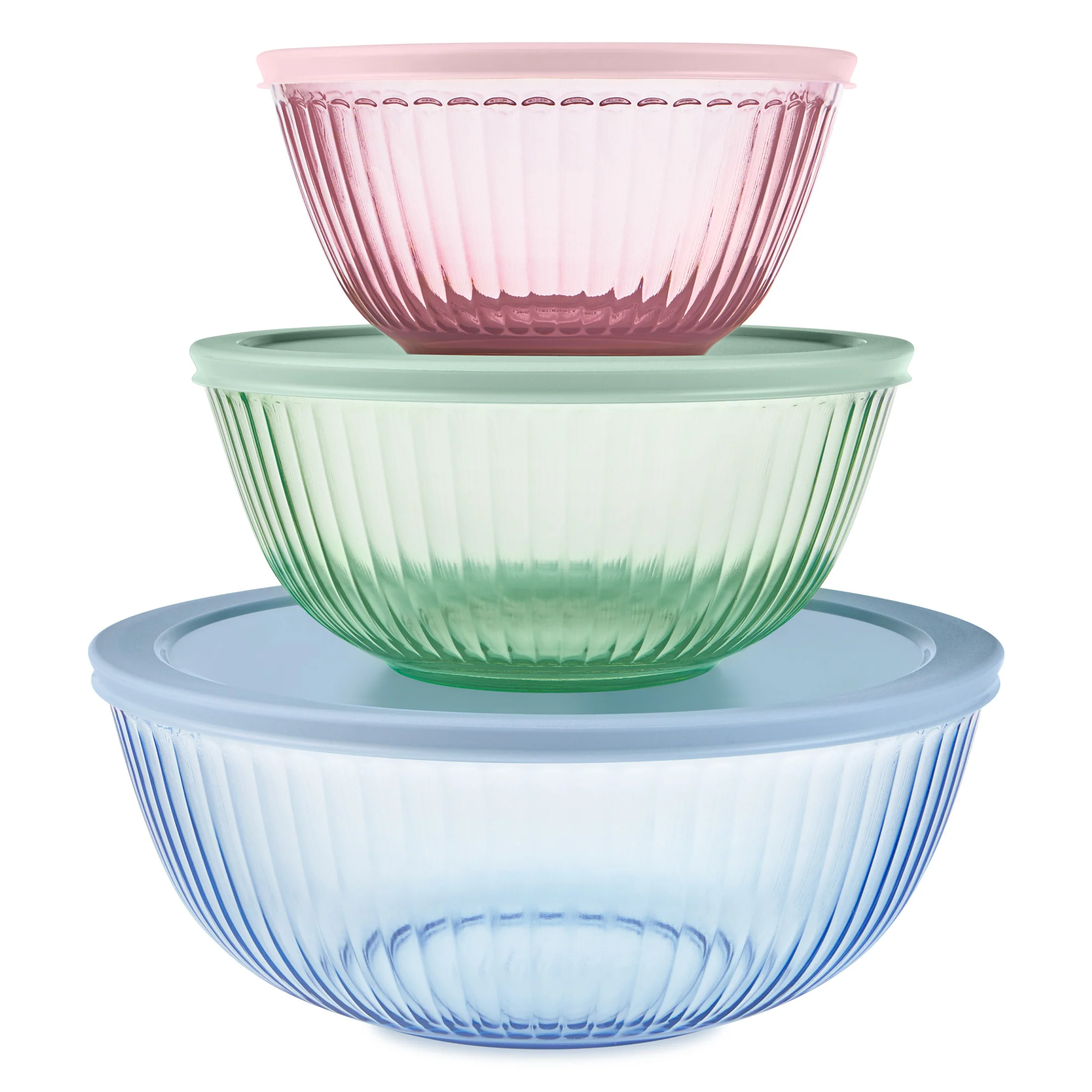 26-pyrex-sculpted-tinted-glass-mixing-bowls-with-lids-6-pc-set-mixed-colors-1.webp Pyrex® Sculpted Tinted Glass Mixing Bowls with Lids, 6-pc Set, Mixed Colors