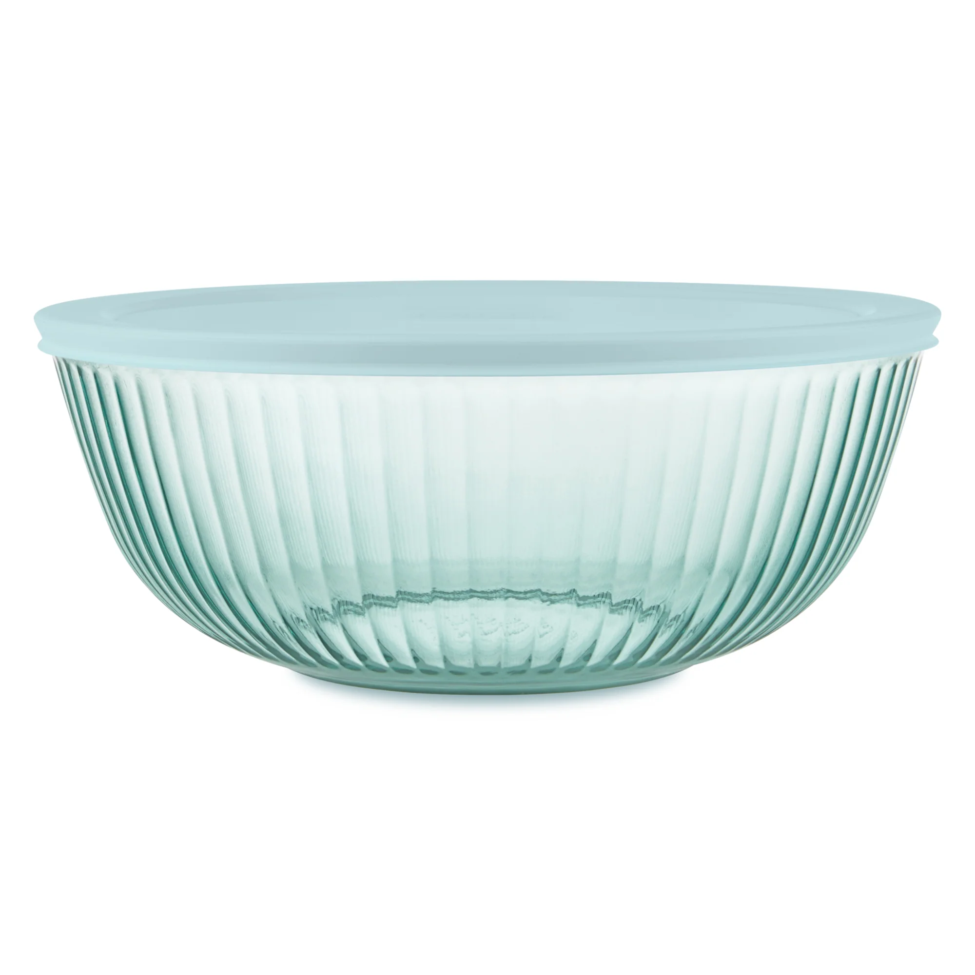 Pyrex® Colors Sculpted Tinted 4.5-quart Mixing Bowl with Lid, Aqua