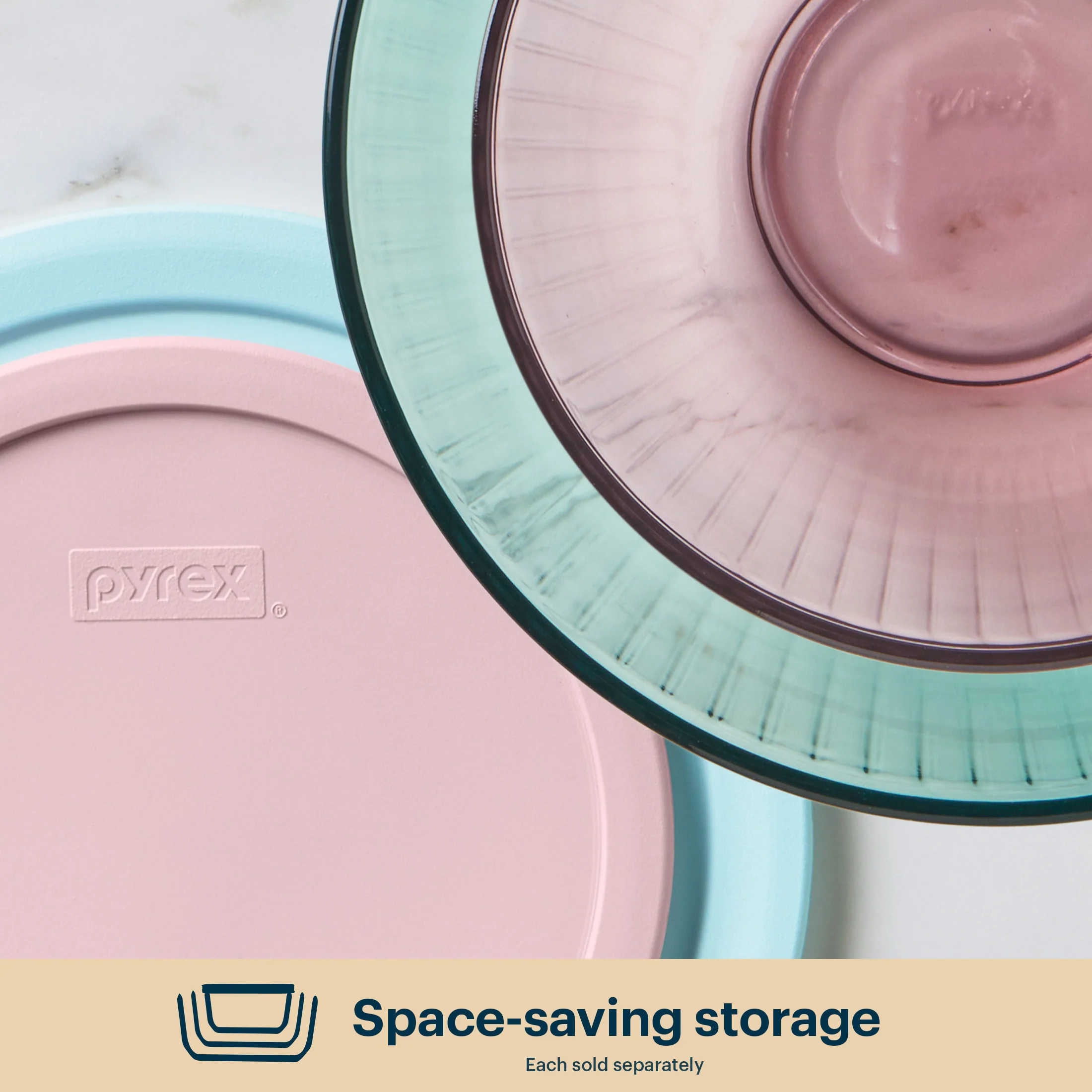 36-pyrex-sculpted-tinted-glass-2.3qt-mixing-bowl-with-lid-pink-5.webp Pyrex® Sculpted Tinted Glass 2.3QT Mixing Bowl with Lid, Pink