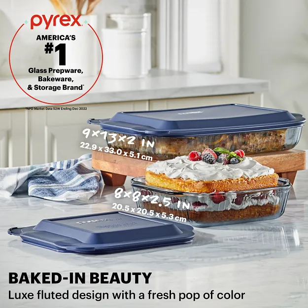 58-pyrex-colors-sculpted-tinted-4-piece-baking-set-with-plastic-lids-smoke-3.webp Pyrex® Colors Sculpted Tinted 4-piece Baking Set with Plastic Lids, Smoke