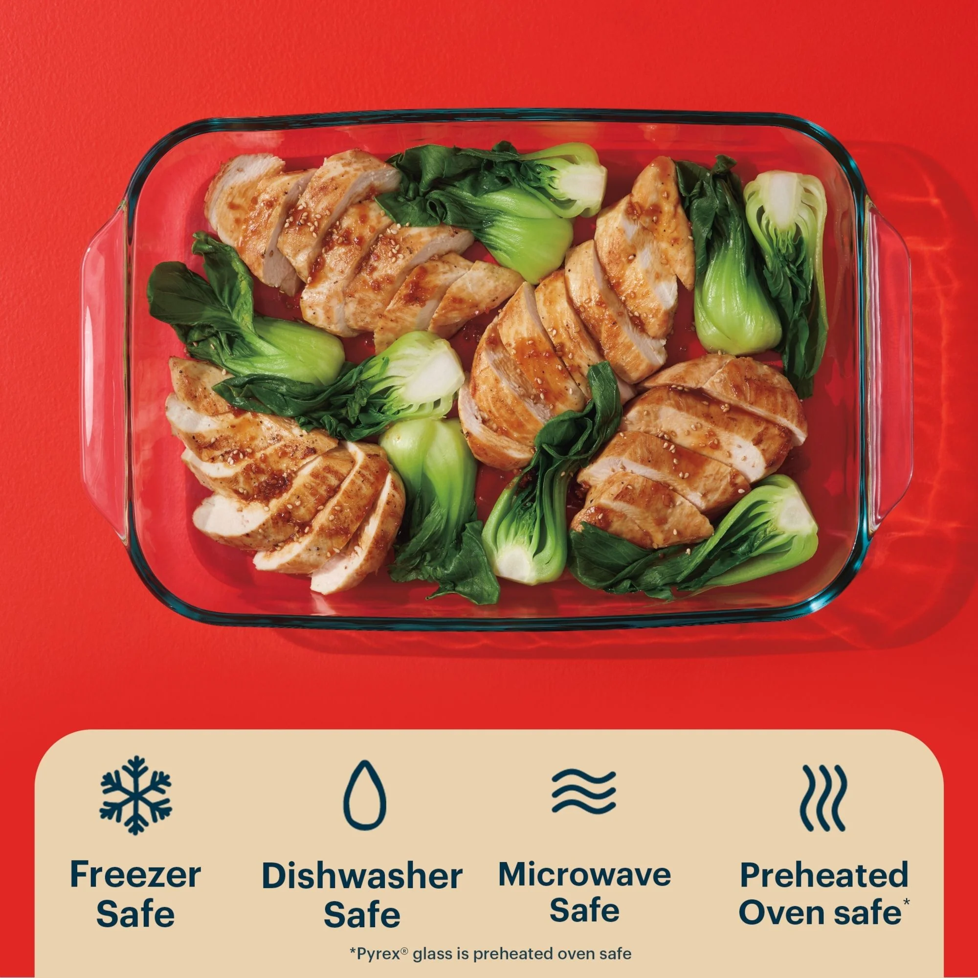 Pyrex® Basics 4-piece Glass Bakeware Set