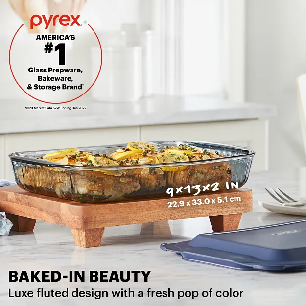 74-pyrex-colors-sculpted-tinted-9-x-13-baking-dish-with-plastic-lid-smoke-2.webp Pyrex® Colors Sculpted Tinted 9" x 13" Baking Dish with Plastic Lid, Smoke