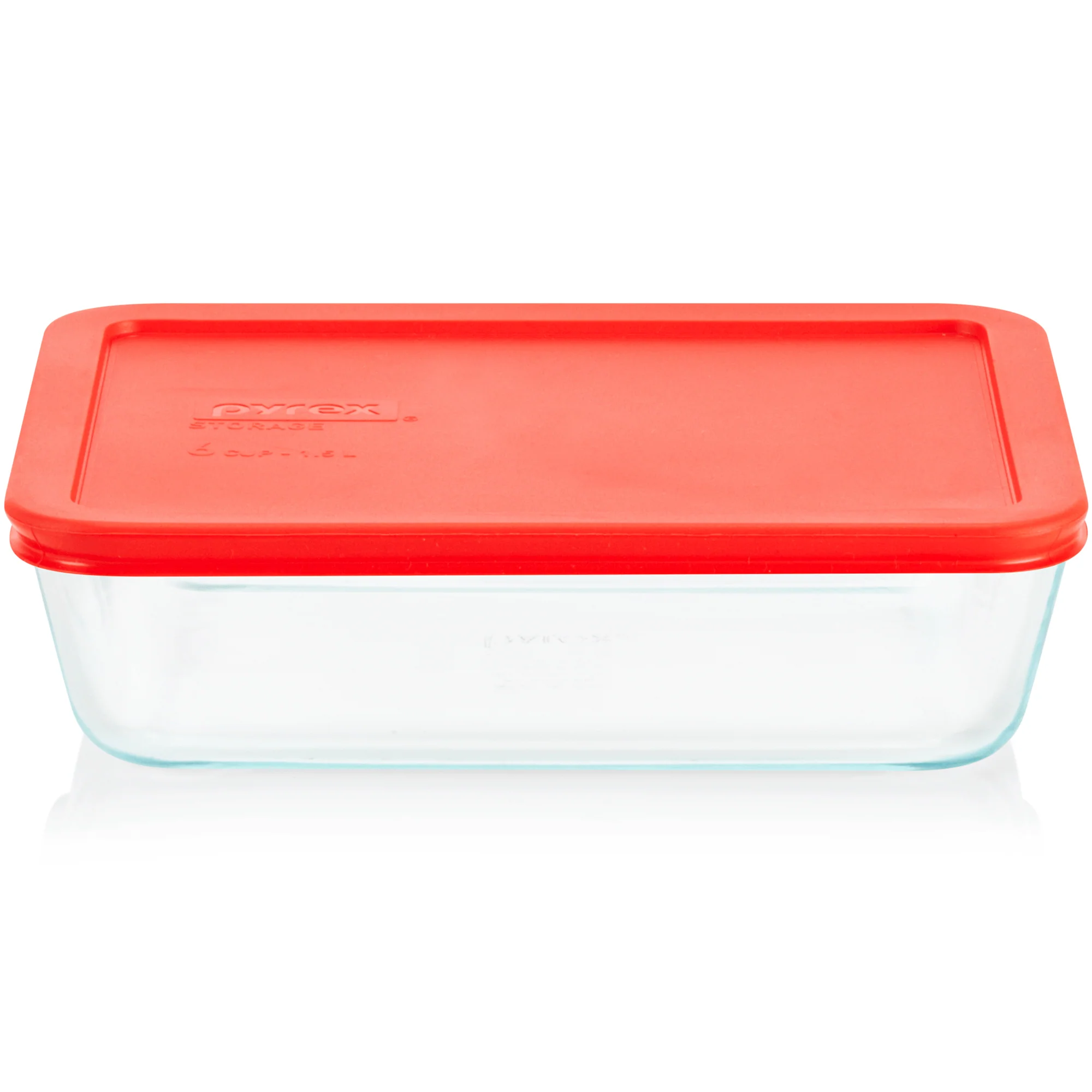 Pyrex® Simply Store® 6-Cup Rectangle Glass Storage with Plastic Lid