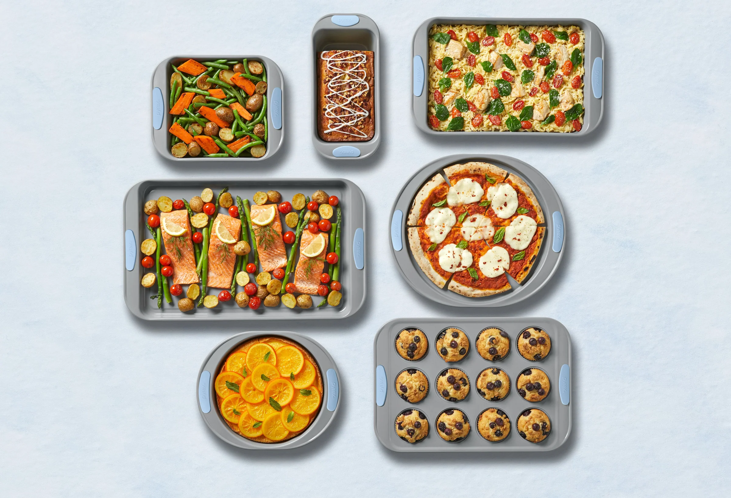 PX10018 Metal Bakeware 3pc CookieSheet VP Comfort Grip